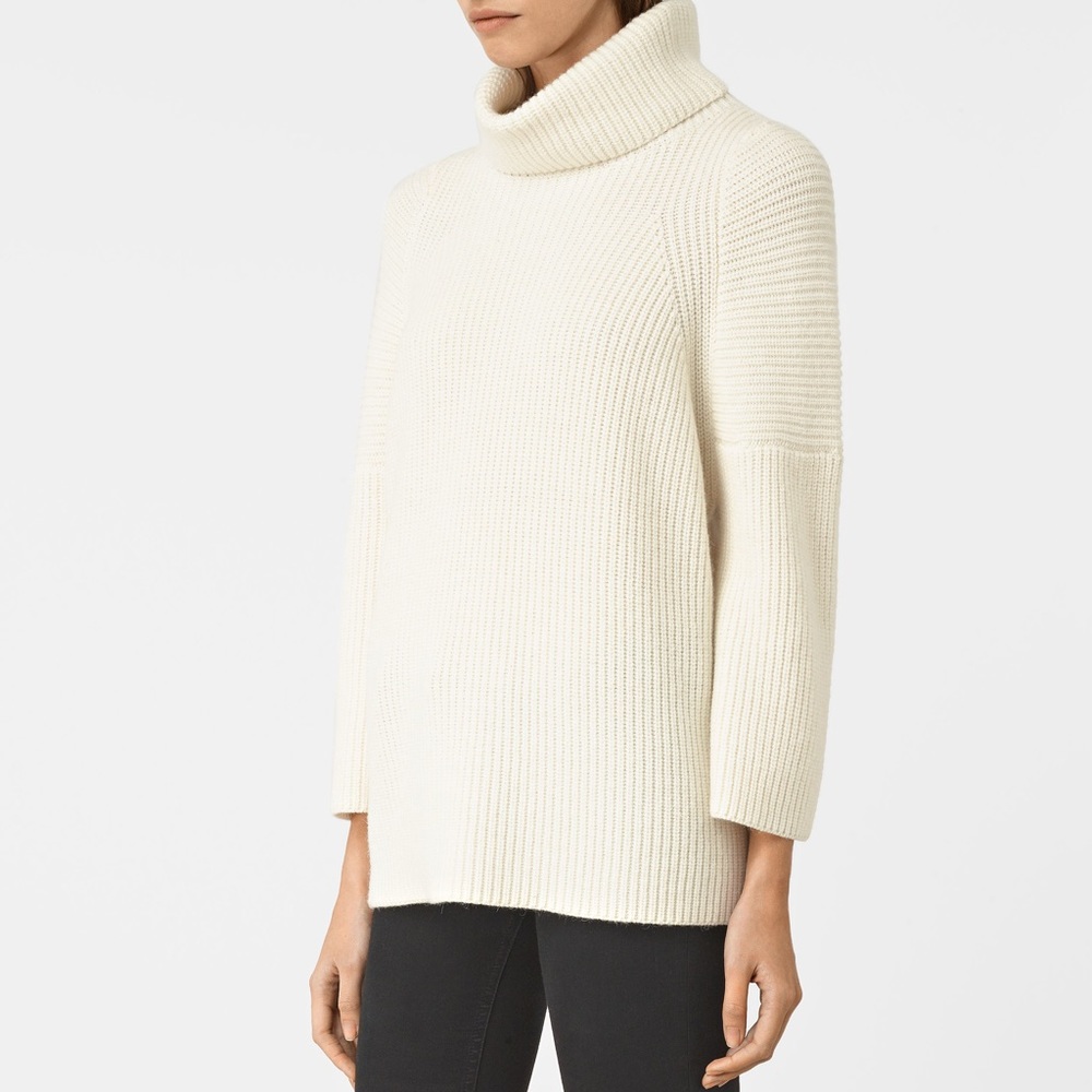 All Saints Jago roll neck sweater